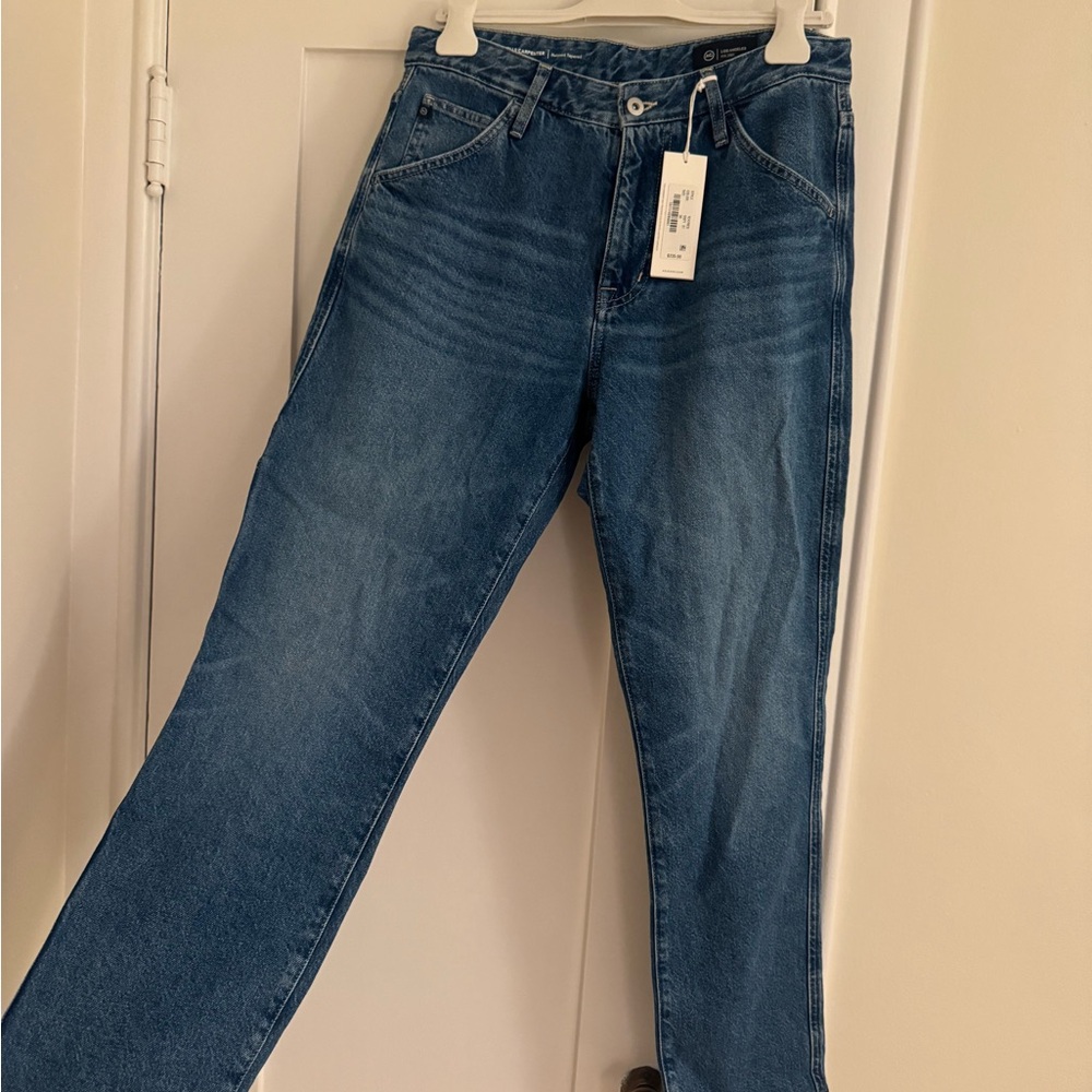 AG Adriano Goldschmied Indigo Straight Leg Jeans